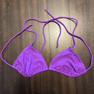 Purple Triangle Swim Top
